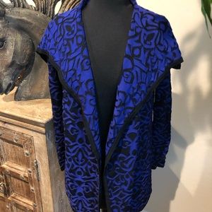 Carmen Royal Blue and Black Sweater